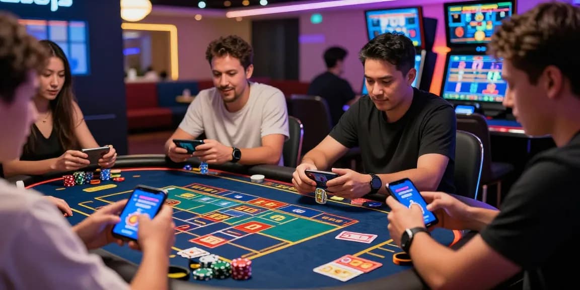 Exciting gameplay scene showcasing Online APK Betgames with players engaged in digital betting
