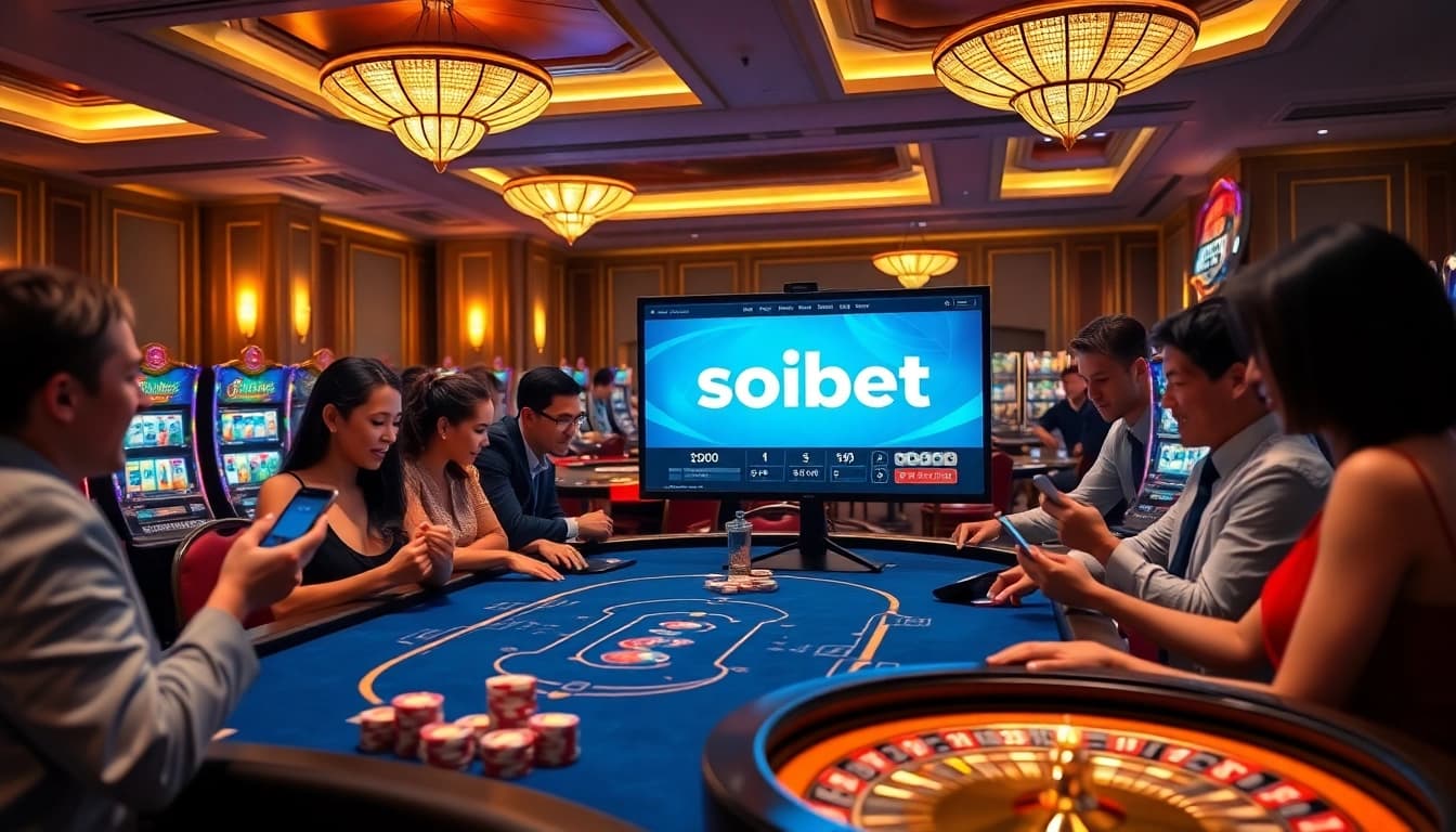 Experience thrilling games on the เว็บ soibet betting platform, featuring interactive tables and vibrant graphics.