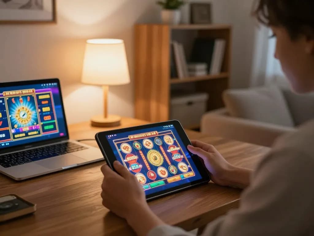Experience Qh88 EU's excitement with online casino gaming in a cozy home setting
