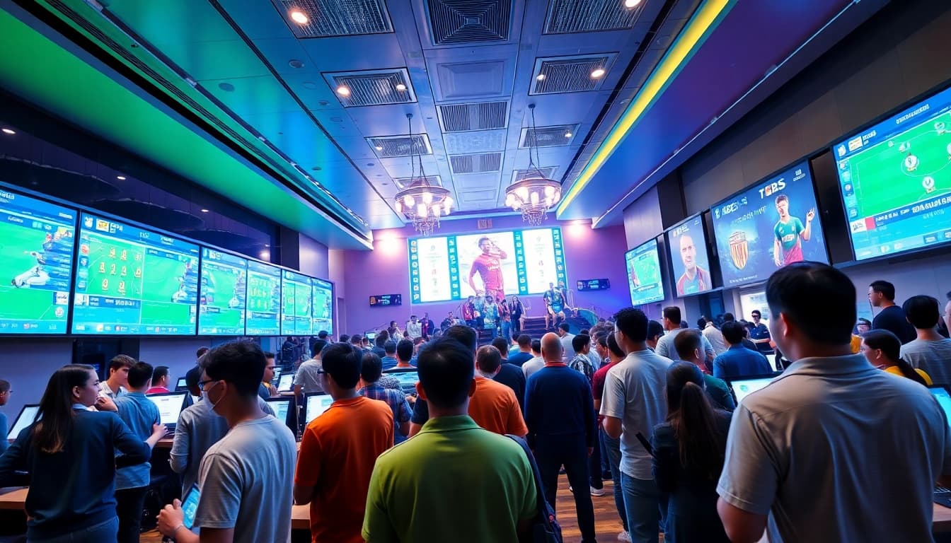 Exciting betting scene featuring Keonhacai live odds updates and enthusiastic bettors.