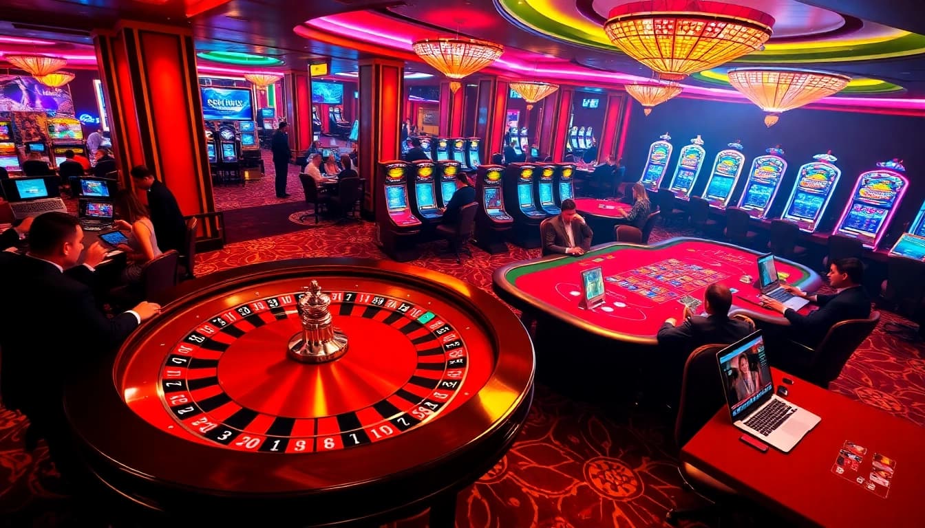 Winning big at https://oxbet.channel/ with excitement at a vibrant casino table scene.