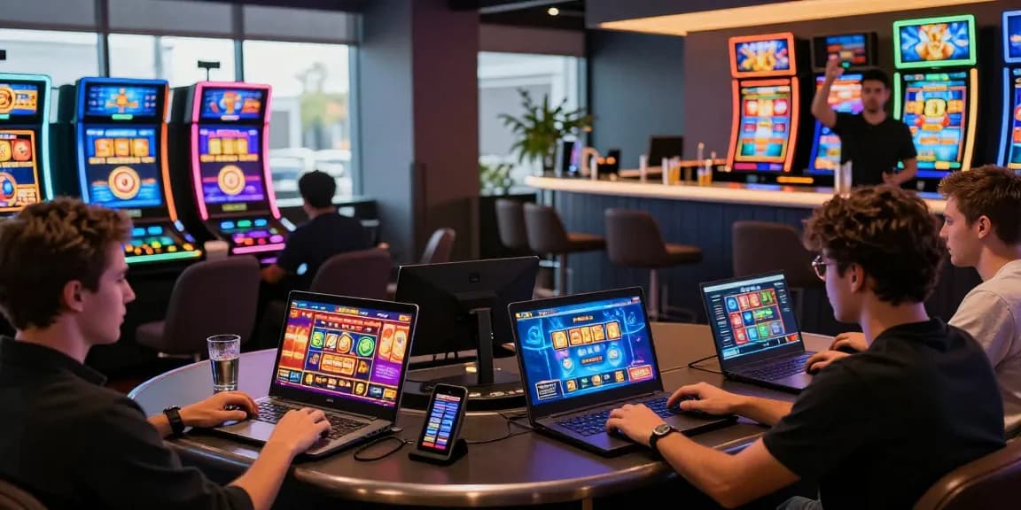 Engaging scene of a credit card casino with players enjoying games and vibrant decor in 2026.