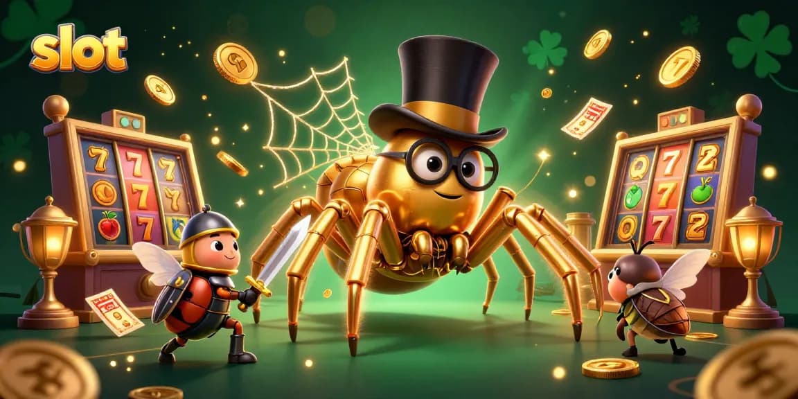 Memikat pemain dengan slot berputar dan tarantula emas di kasino.