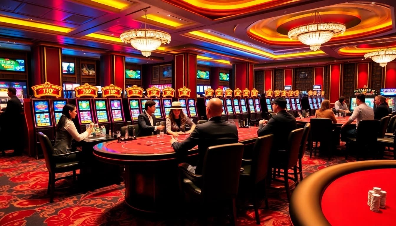 Experience thrilling gameplay at 777pub Casino with vibrant tables and excited players.