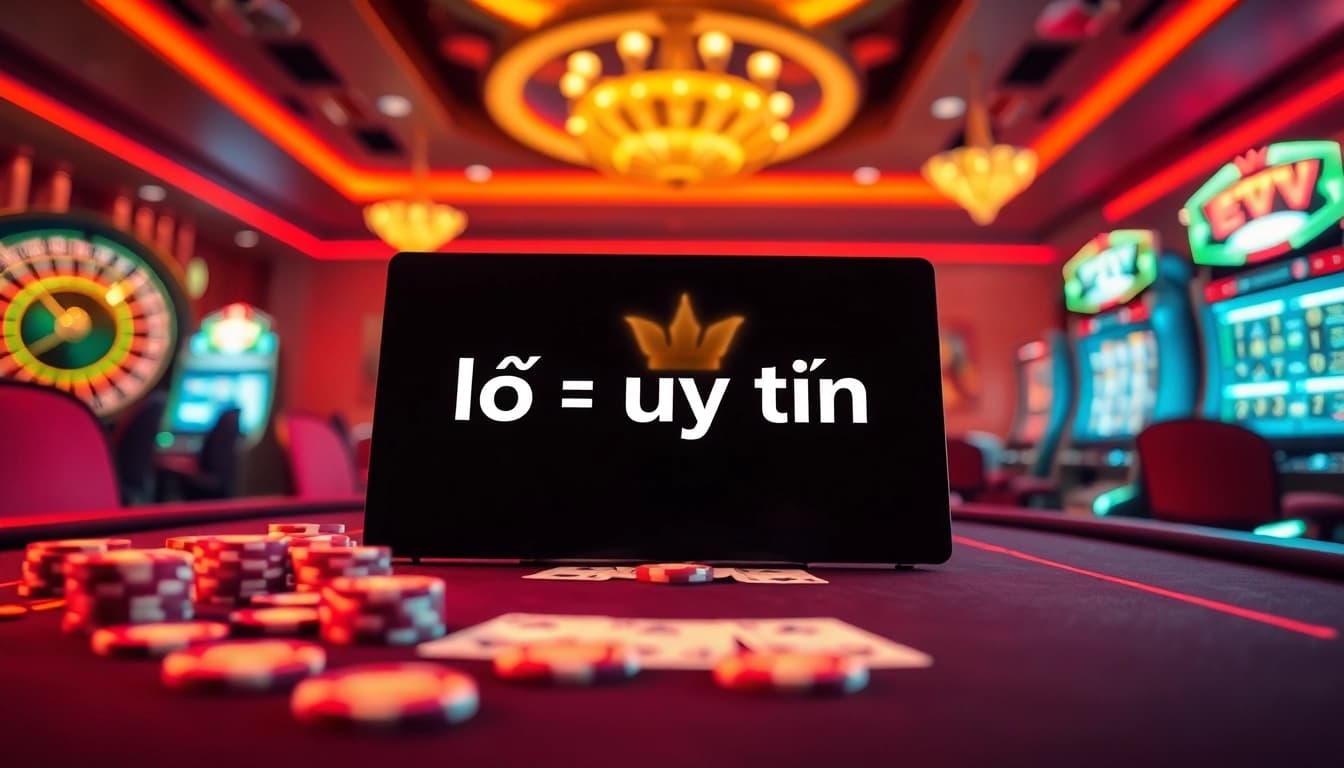 Experience the thrill of lô đề uy tín with a vibrant online casino atmosphere showcasing betting excitement.