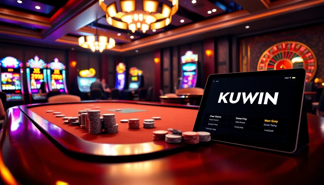 Experience vibrant casino gaming at KUWIN with engaging poker and roulette action.