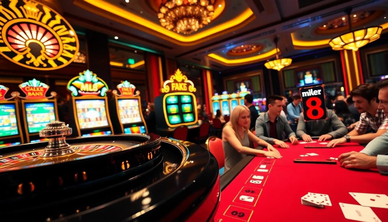 Experience the thrill of mk8 gaming with vibrant slot machines and energetic casino tables.