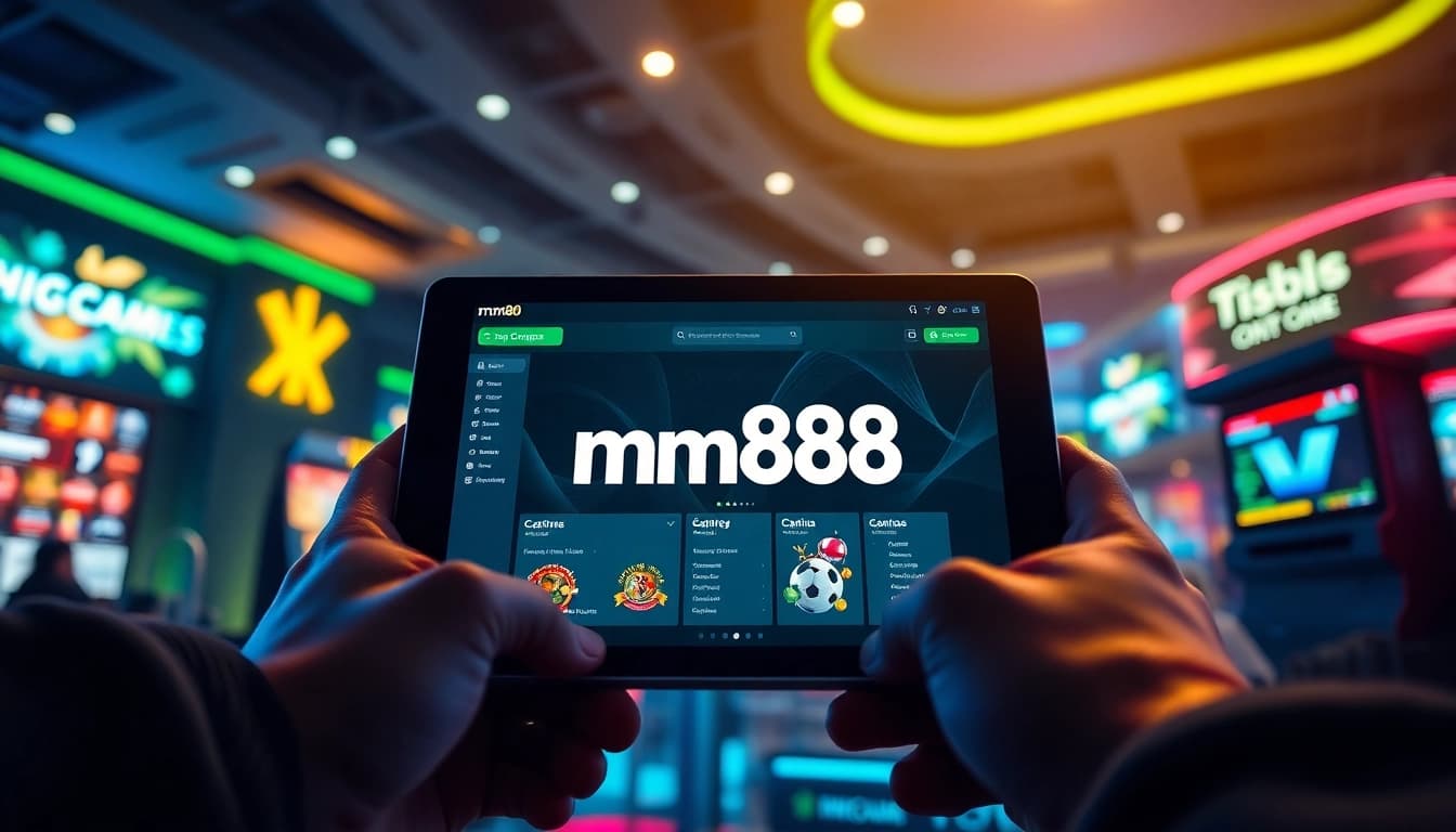Experience mm88's online gaming platform with engaging visuals of sports and casino gaming.