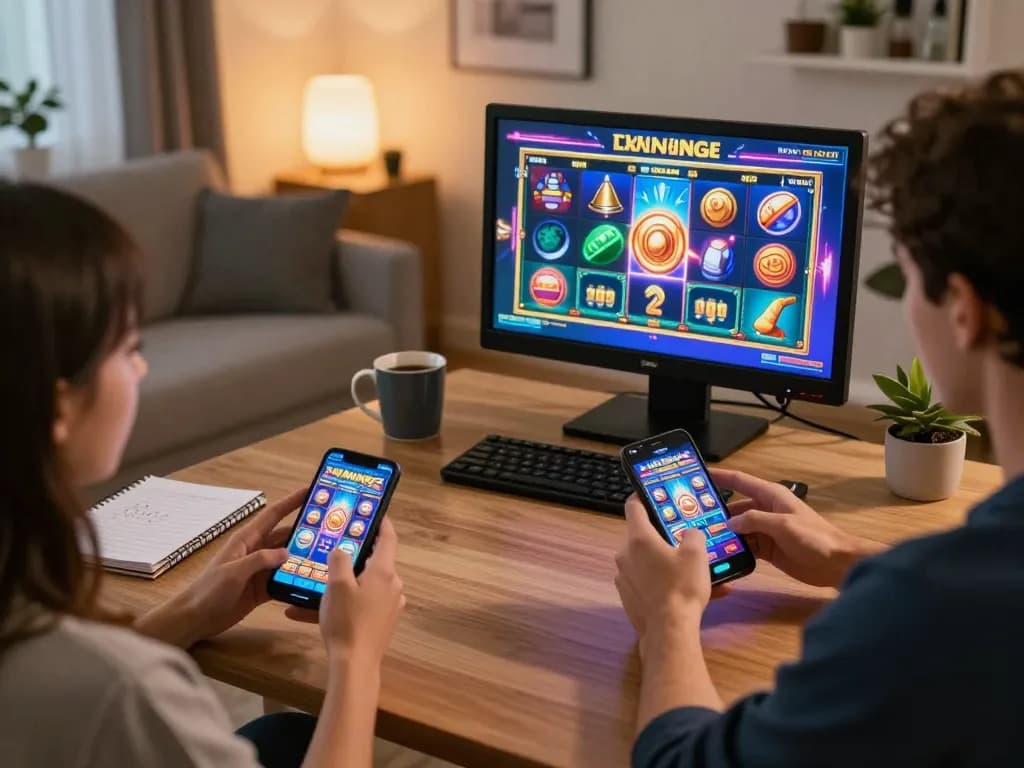 pemain tokyo88 menikmati permainan slot online di smartphone dalam suasana yang nyaman.