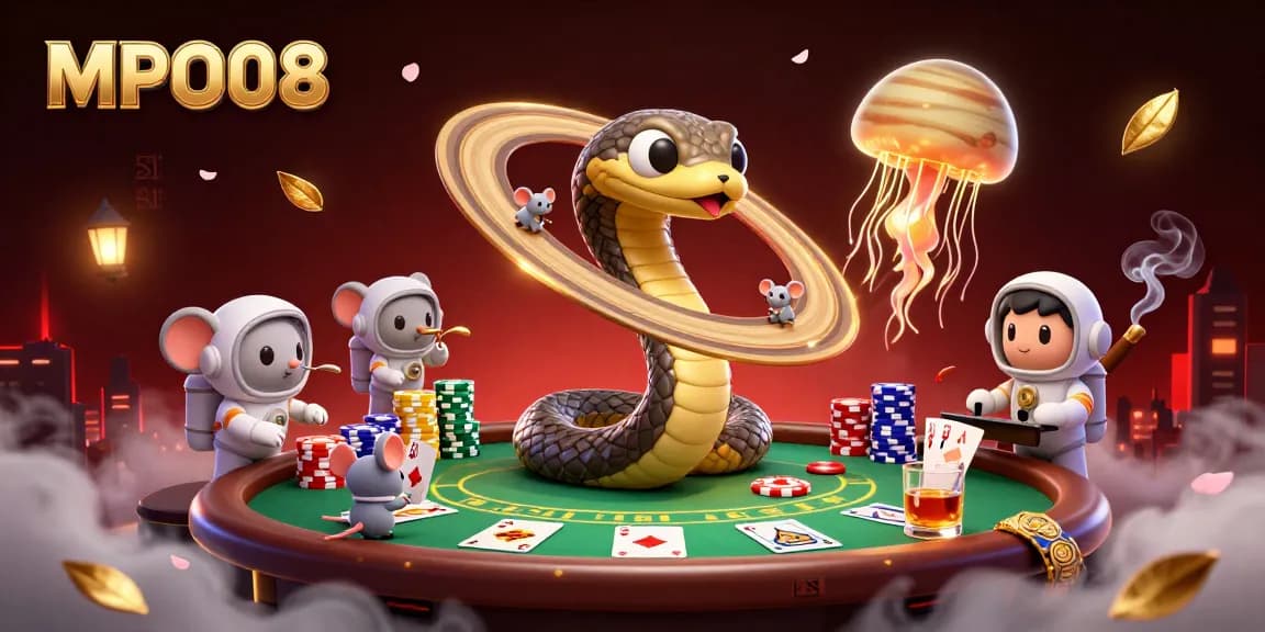 MPO08 players engaging with a dynamic cosmic roulette game, highlighting vibrant casino elements and action.