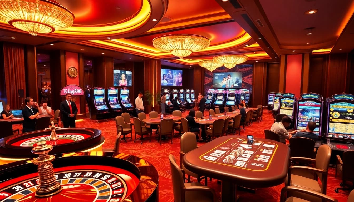 Experience the excitement of gaming at https://king888.dev/ with vibrant casino elements and engaging players.