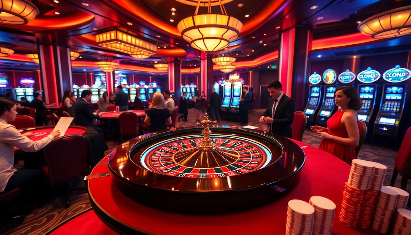 Players engaging with the roulette table at GK88LIVE.IT.COM casino atmosphere.