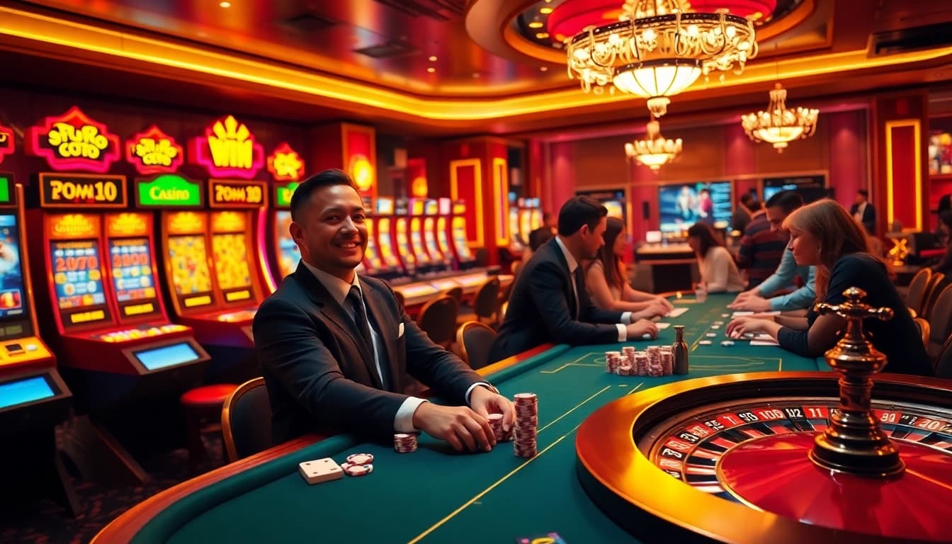 Experience the excitement of 33win68 with vibrant casino games including slots and poker.