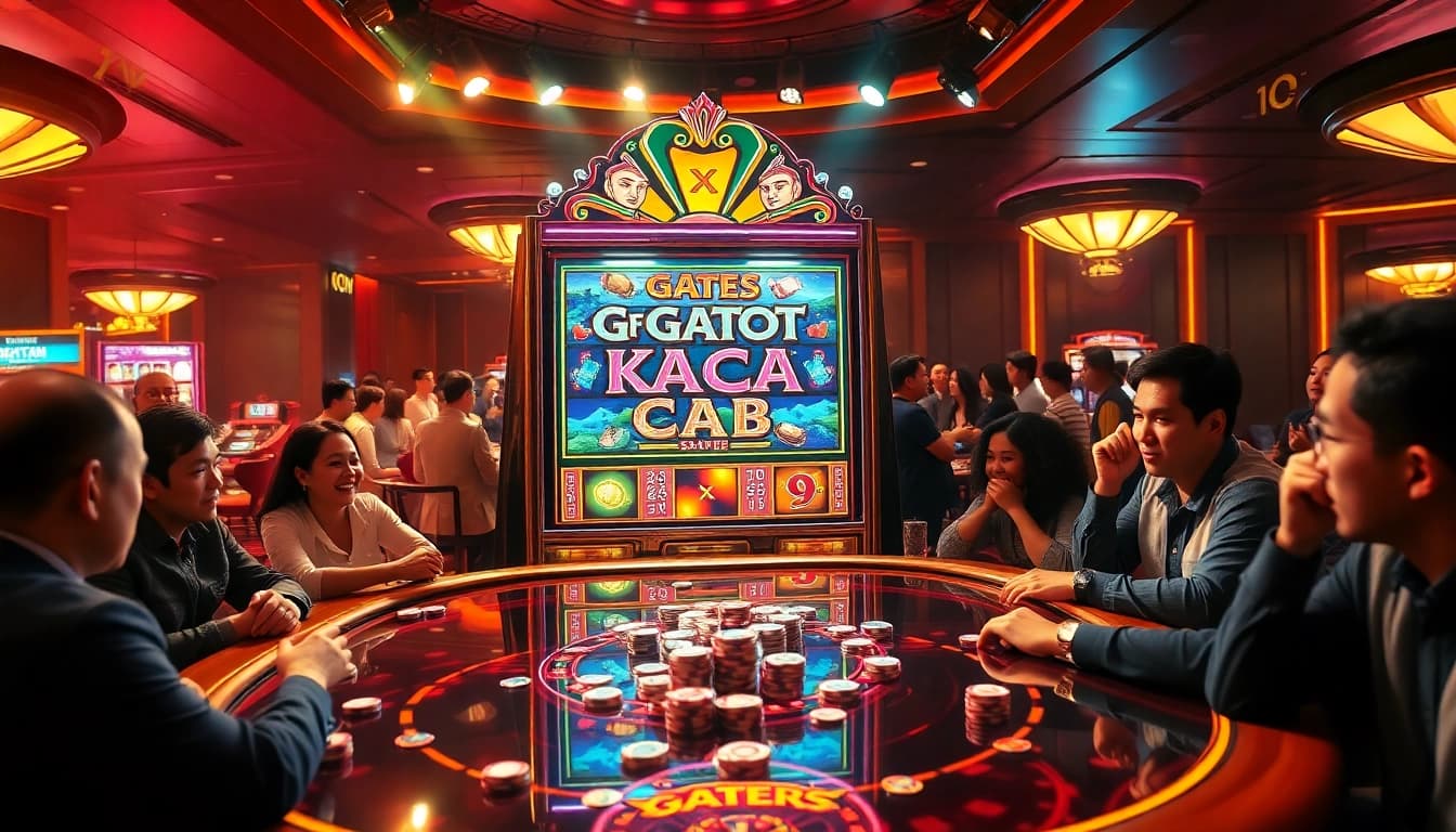 Players engaging in the thrilling Gates of Gatot Kaca Super Scatter slot game action.