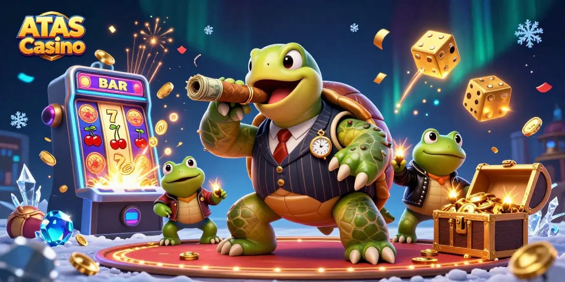 Experience wins at ATAS Casino, where vibrant 3D action unfolds with exciting slot machines and colorful game elements.