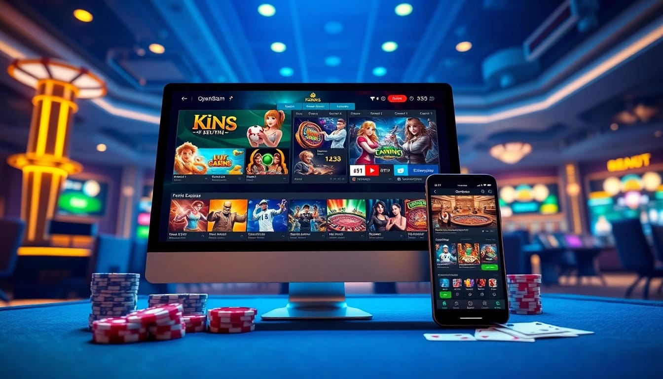 Engaging Open88COM online casino gaming interface with slots, sports, and esports.
