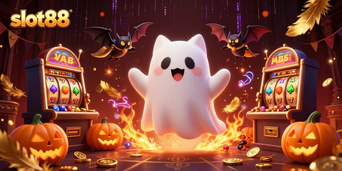 Menangkan jackpot slot88 di kasino virtual dengan kucing hantu dan banyak simbol beruntung.