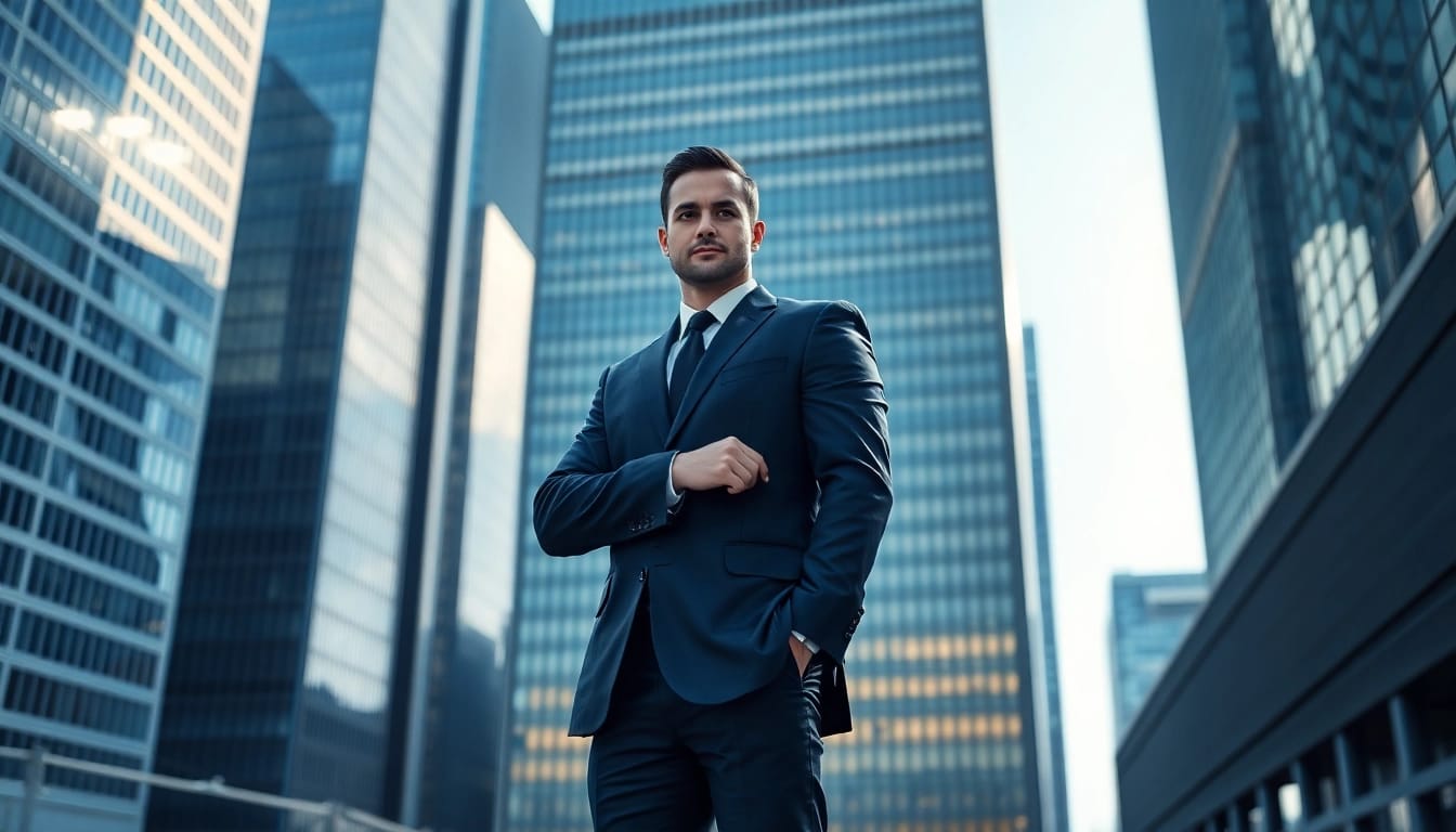 Professional Body Guard Program featuring a confident bodyguard in an urban setting, exuding readiness and professionalism.