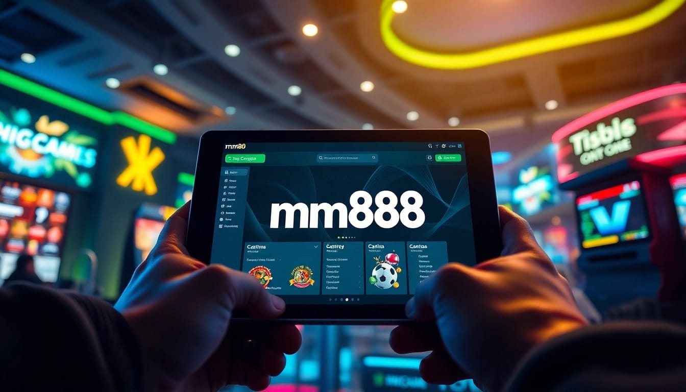 Experience mm88's online gaming platform with engaging visuals of sports and casino gaming.