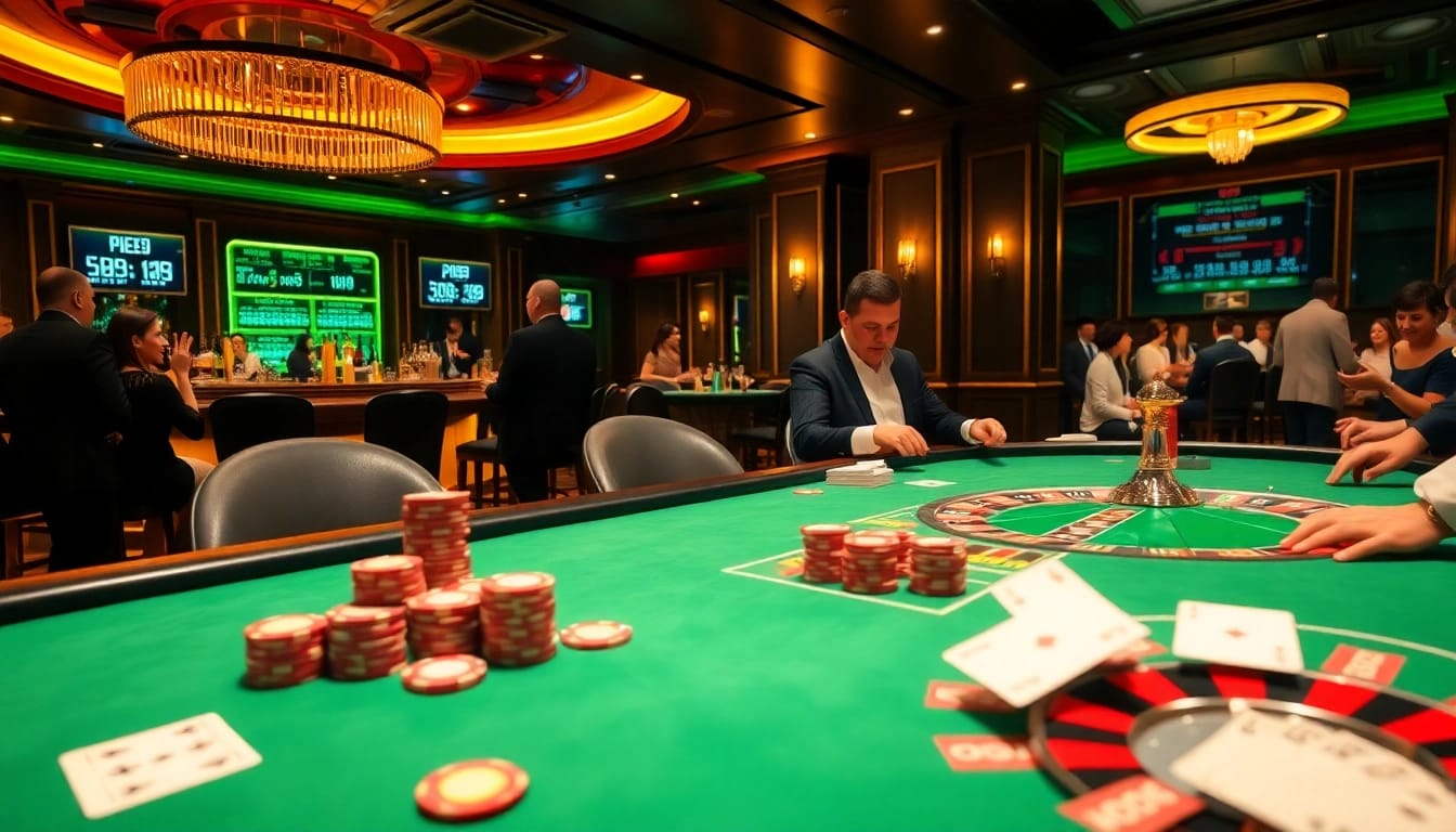 Engaged players at a poker table showcasing hidden wiki-related gambling excitement and strategy.