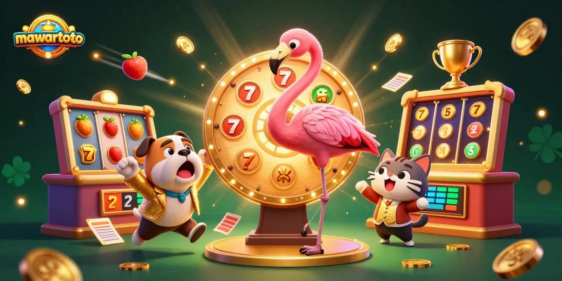 Mawartoto menghadirkan permainan slot dengan karakter interaktif dan elemen kasino yang mengesankan.