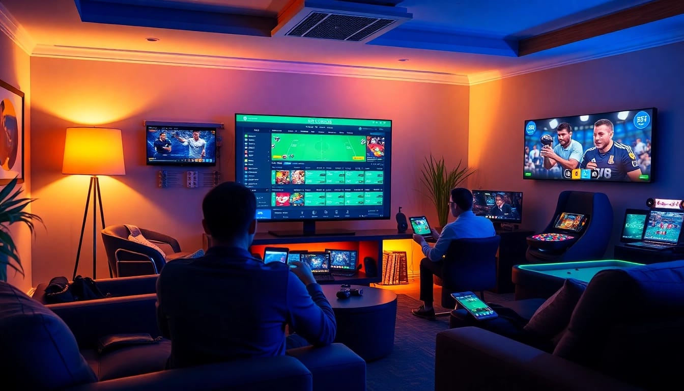 Online gambling interface showcasing nhacaiuytin experience with players engaged in betting.