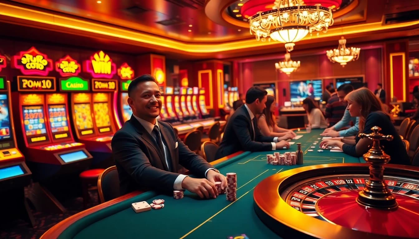 Experience the excitement of 33win68 with vibrant casino games including slots and poker.