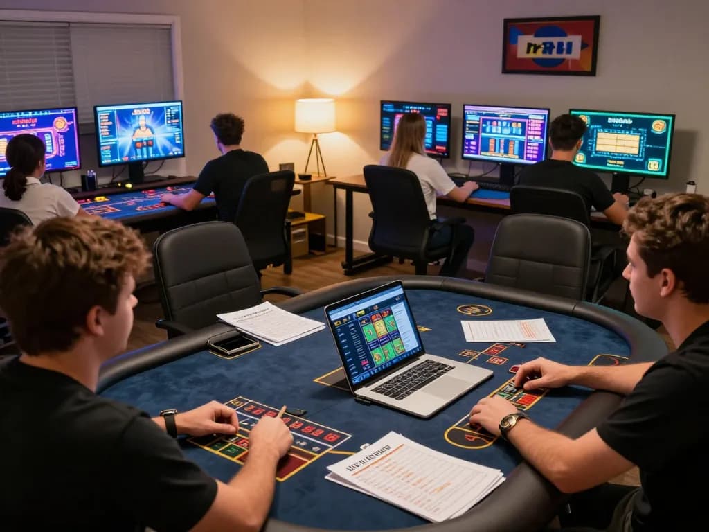 Engaging gameplay at rr88 online casino with players enjoying live dealer table and gaming interface
