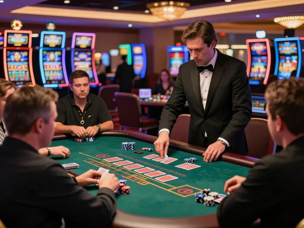Players enjoying a blackjack game at hitclub casino, showcasing excitement and strategic gameplay