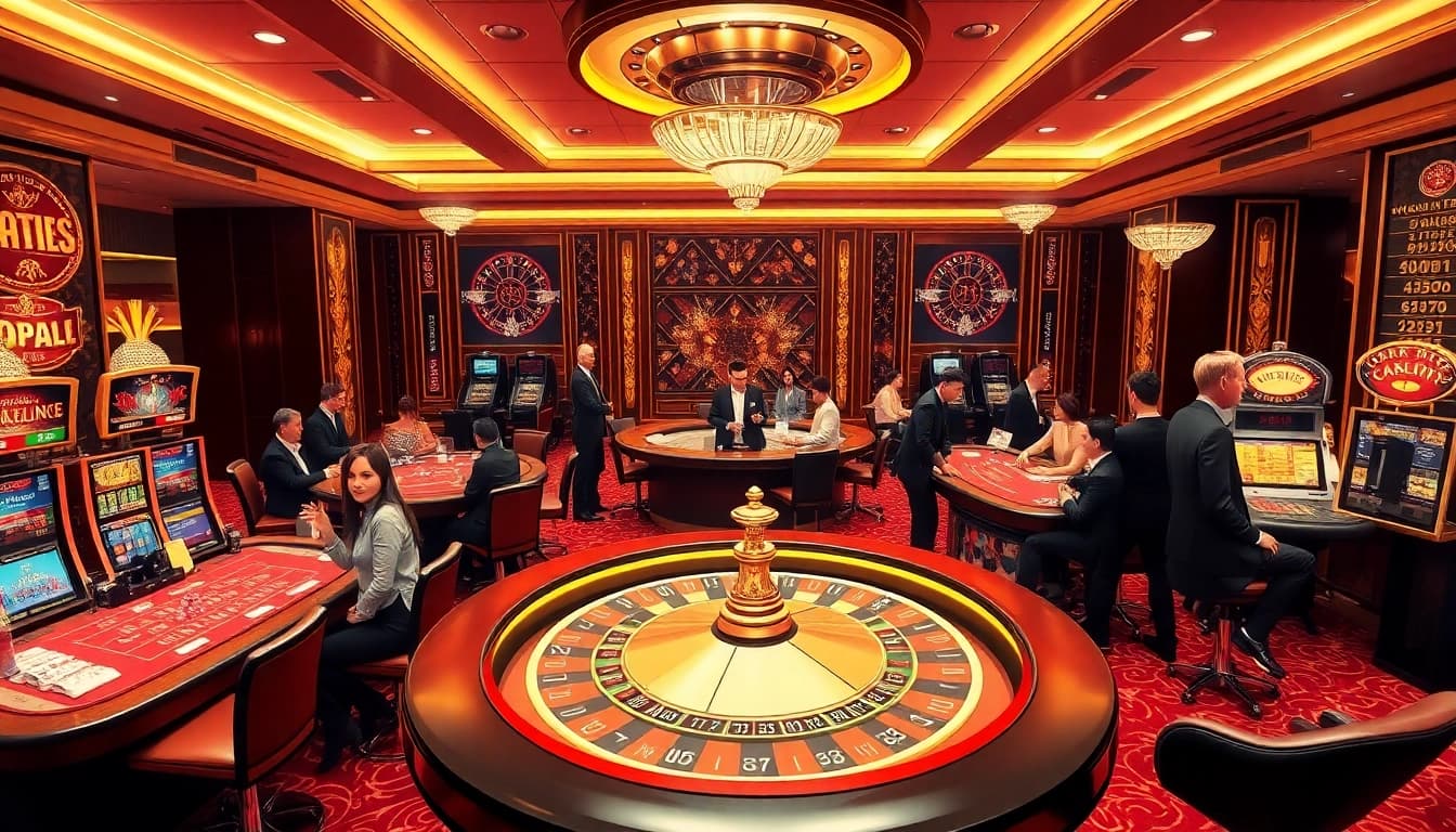 Experience the excitement of gambling at https://nk88.sa.com/ with dynamic casino scenes showcasing action-packed gaming moments.