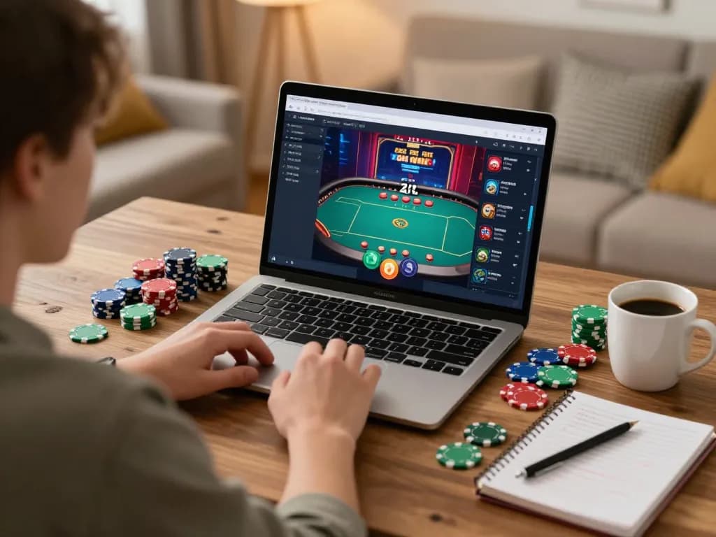 Experience 23win online poker action with a player engaged in high-stakes strategy.