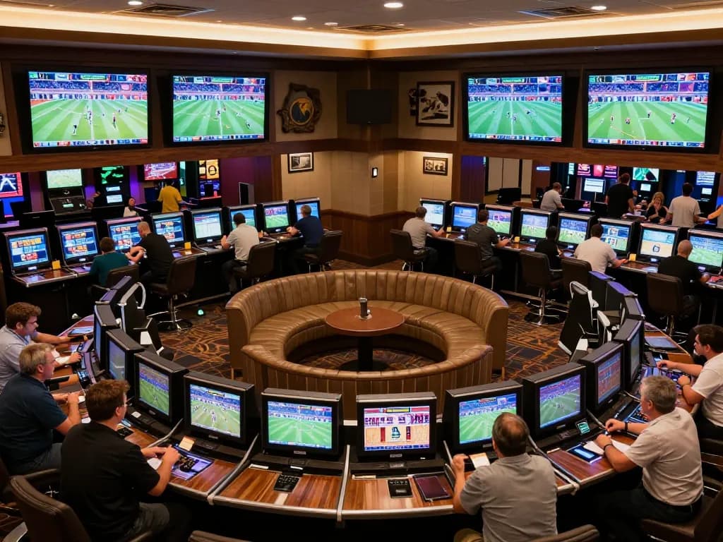 Fabet users engaging in lively sports betting experience with screens showing live matches.