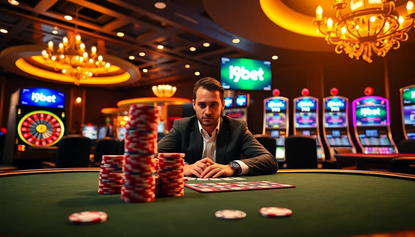 Experience the thrill of gaming at i9bet with a vibrant casino atmosphere full of exciting bets and elegant tables.