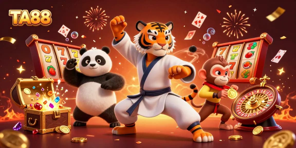 Experience the thrill of TA88 with dynamic gaming elements and colorful casino visuals.