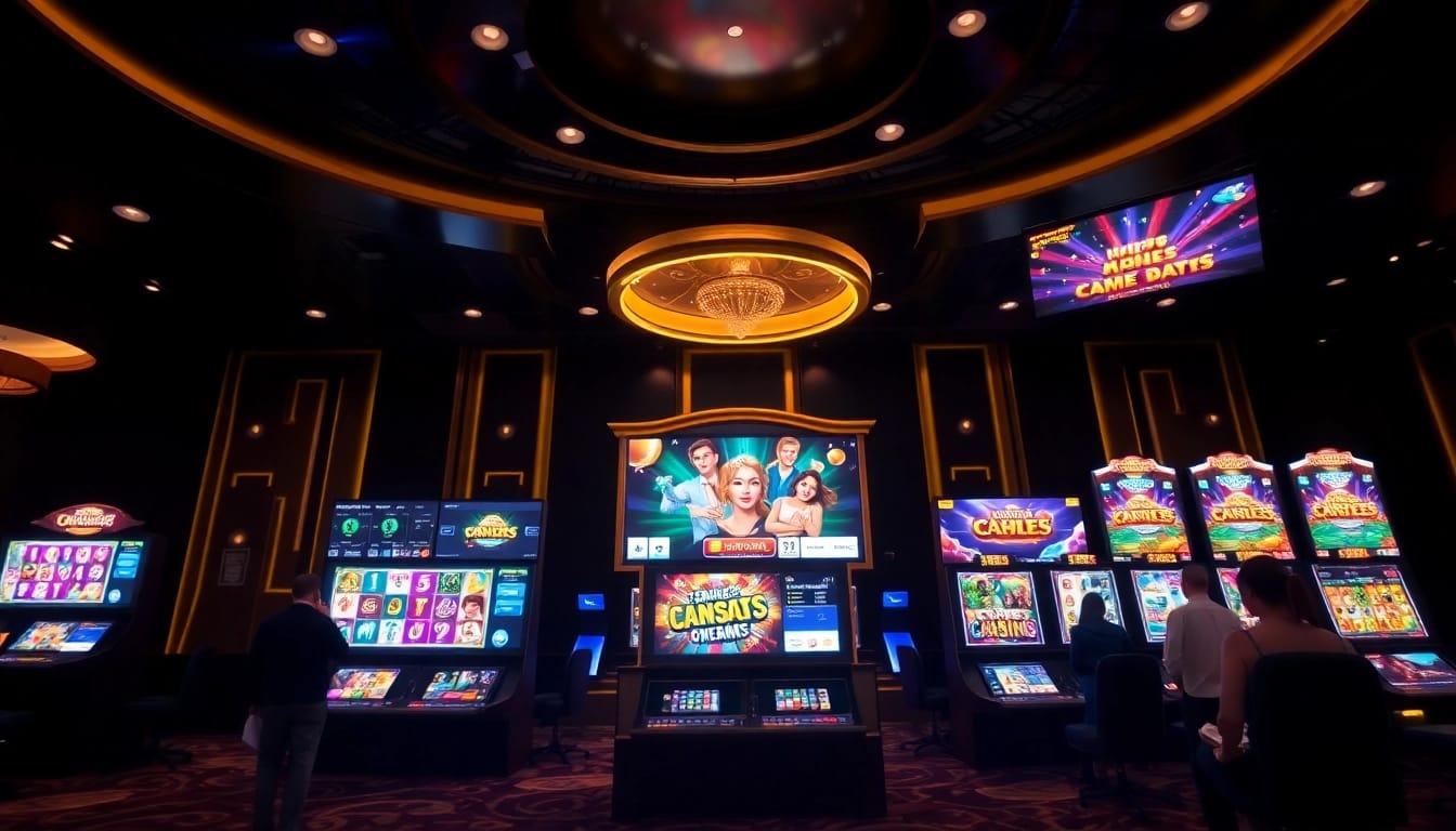 23win online casino showcasing a luxury gaming interface with players engaged in various games.