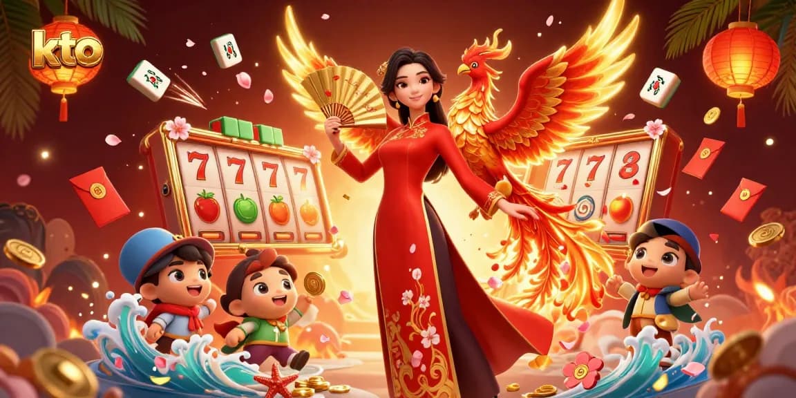 Experience the excitement of kto slots with vibrant visuals, 3D characters, and dynamic casino elements.