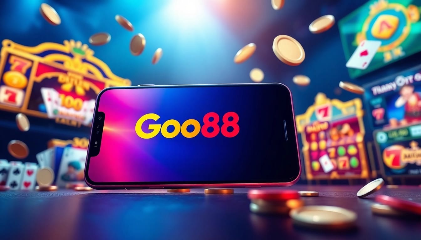 Exciting Go88 gaming interface showcasing online card games and slots.