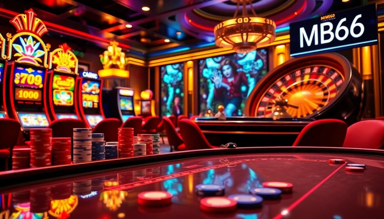 Two players strategizing at the poker table while enjoying thrilling gameplay at MB66 Casino.