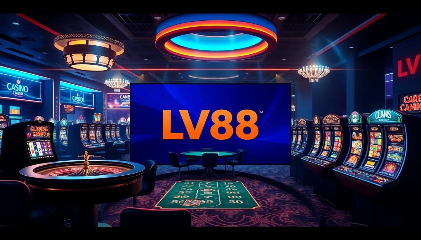 LV88 online casino interface showcasing vibrant gaming options and engaging atmosphere.
