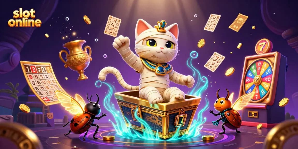 Unleash winning potential with slot online featuring adventurous characters in a vibrant casino scene.