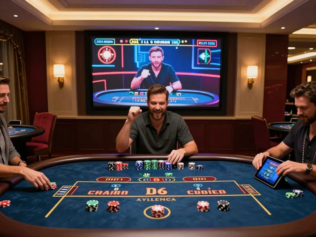 Experience dynamic gameplay at ta88, engaging with live dealer action in a vibrant online casino