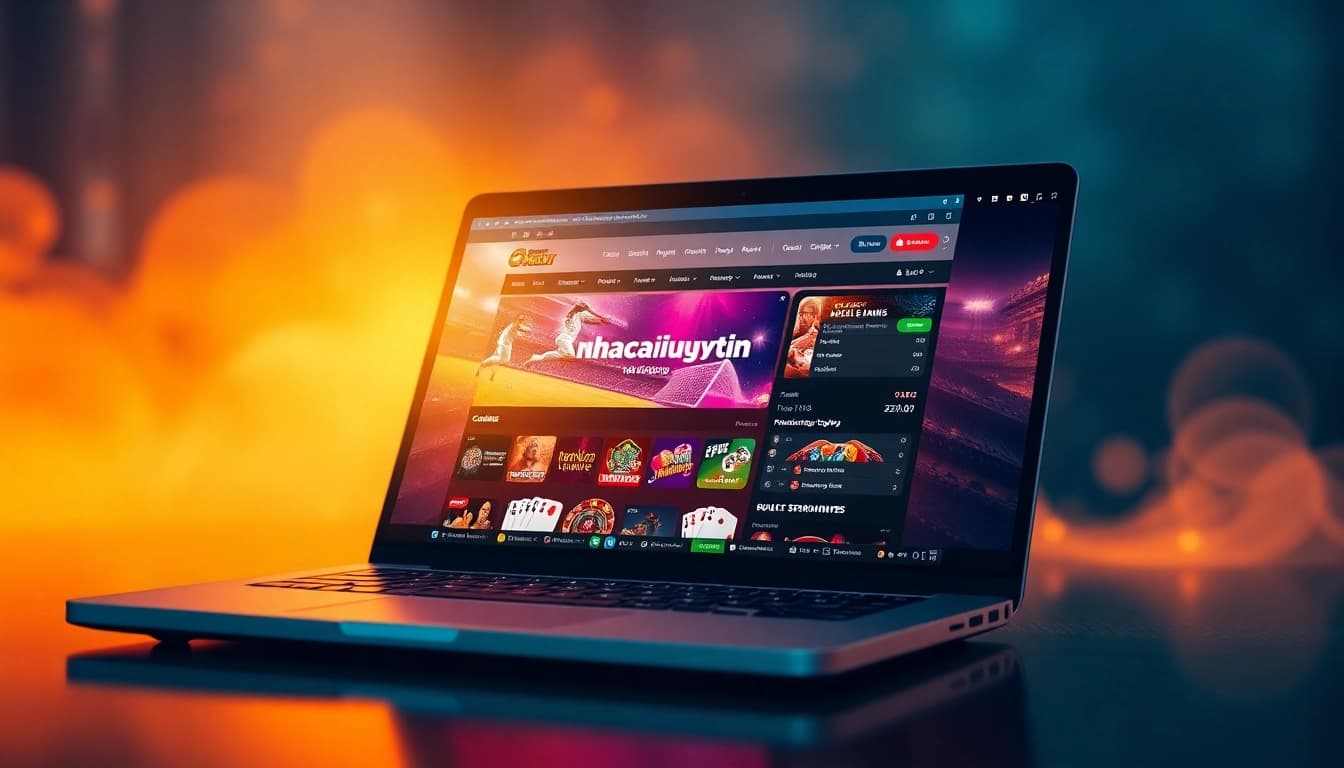 Engaging nhacaiuytin online betting platform interface showcasing various gaming options.