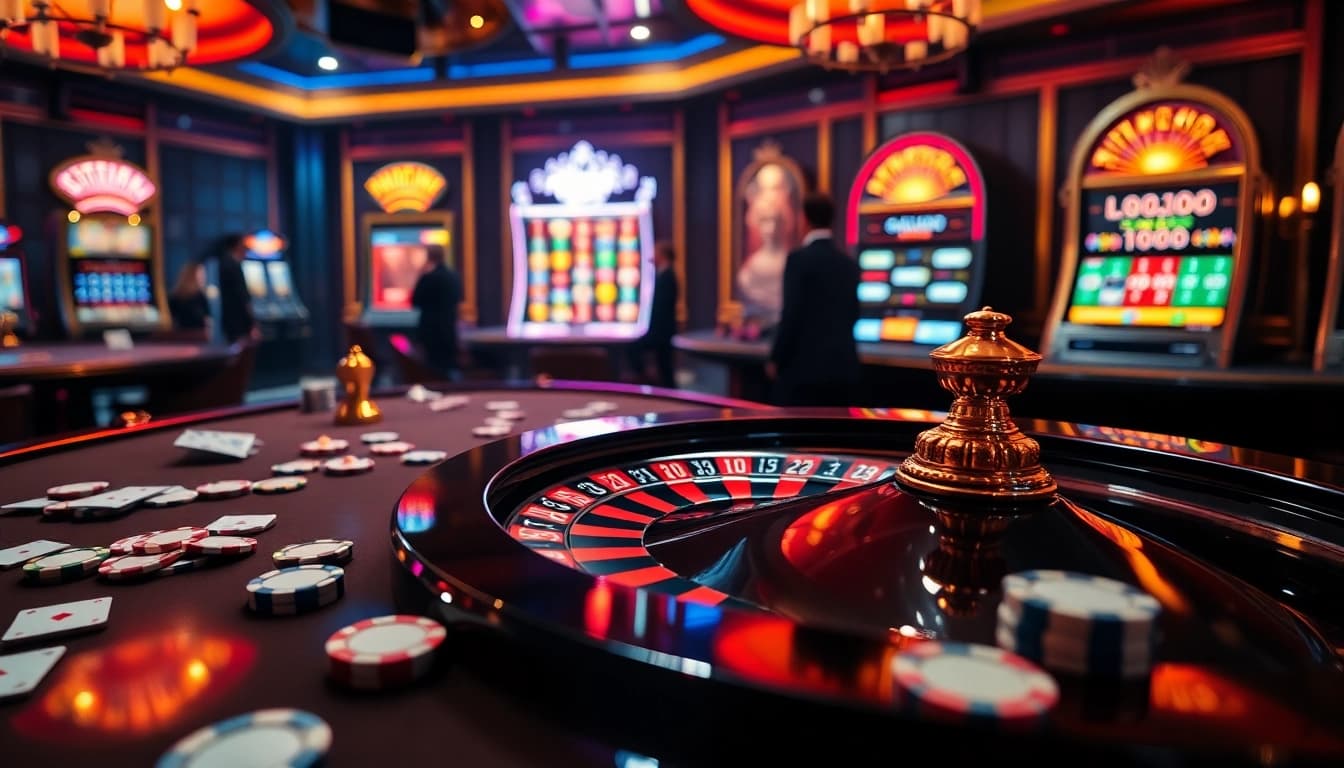 Experience the thrill of Truyên ma kinh dị at a luxurious casino featuring poker chips and ghostly themes.
