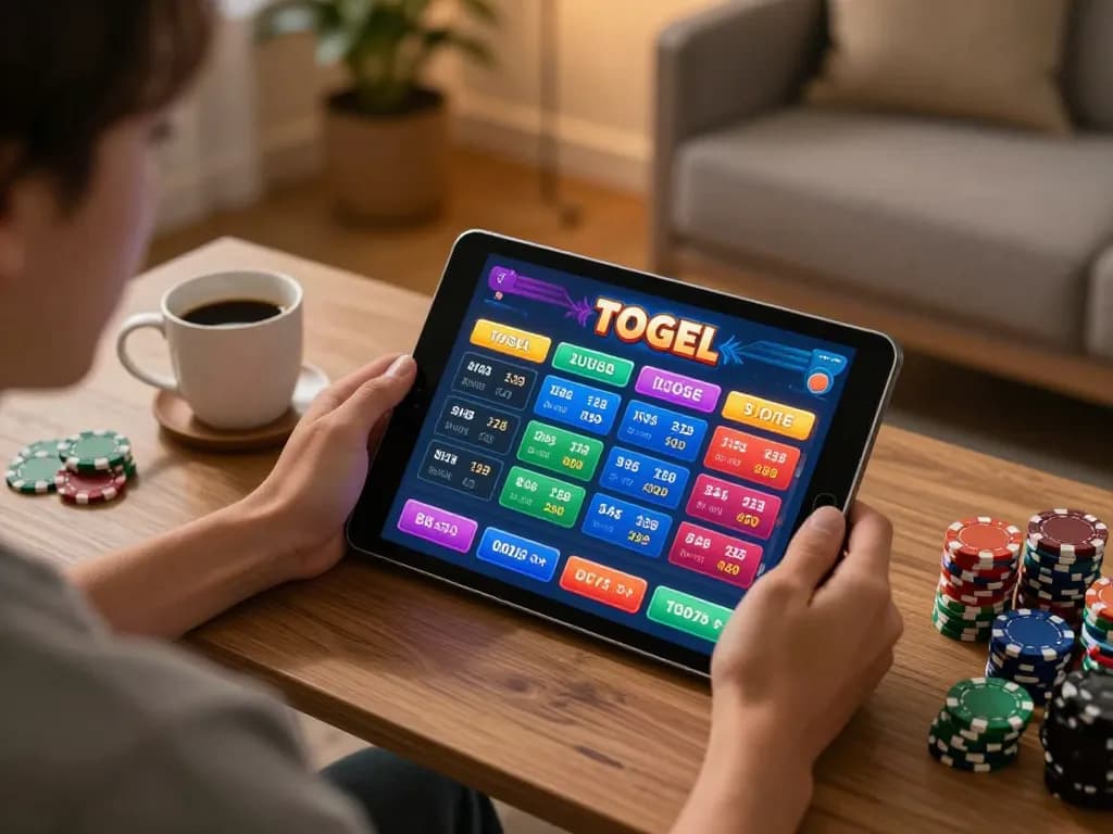 Engaging in online togel betting with an intuitive interface on tablet while maximizing chances on harga toto.