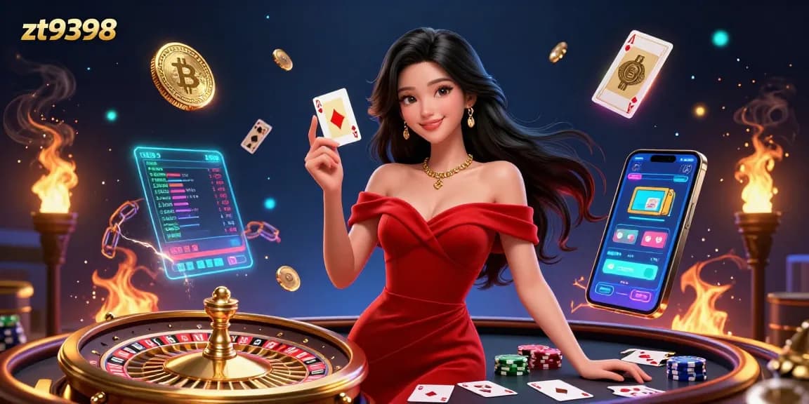Experience big wins at zt9398 with a stunning roulette scene and vibrant casino ambiance.