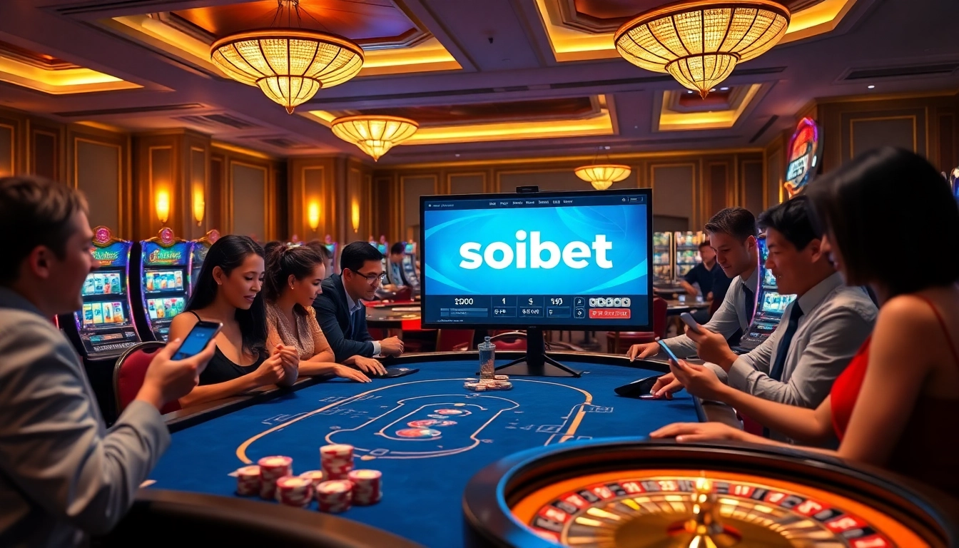 Experience thrilling games on the เว็บ soibet betting platform, featuring interactive tables and vibrant graphics.