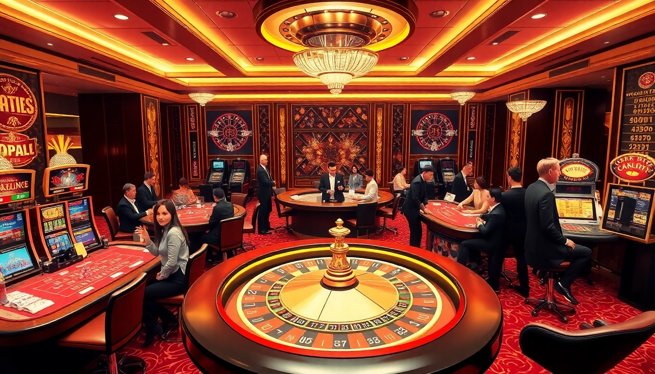 Experience the excitement of gambling at https://nk88.sa.com/ with dynamic casino scenes showcasing action-packed gaming moments.