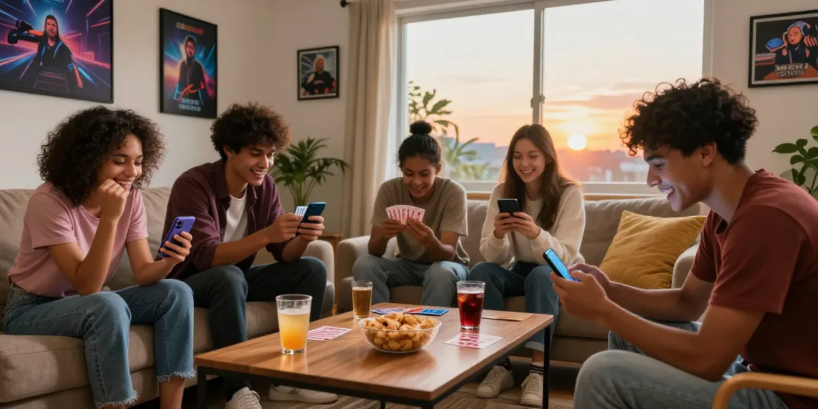 Get started playing Teen Patti with friends in a vibrant gaming setup.