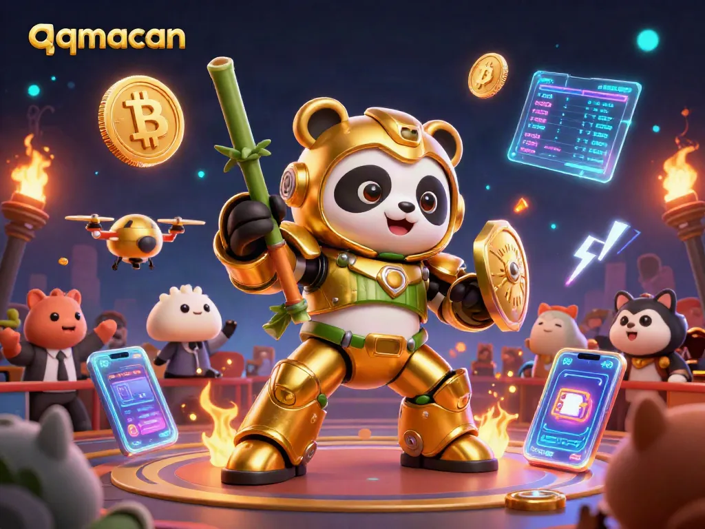 Engage with the thrilling world of qqmacan, featuring dynamic 3D casino elements and vibrant characters in action.