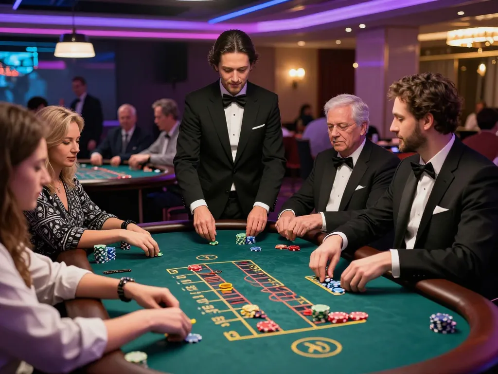 Players enjoy live casino games at Sunwin with professional dealers and vibrant atmosphere